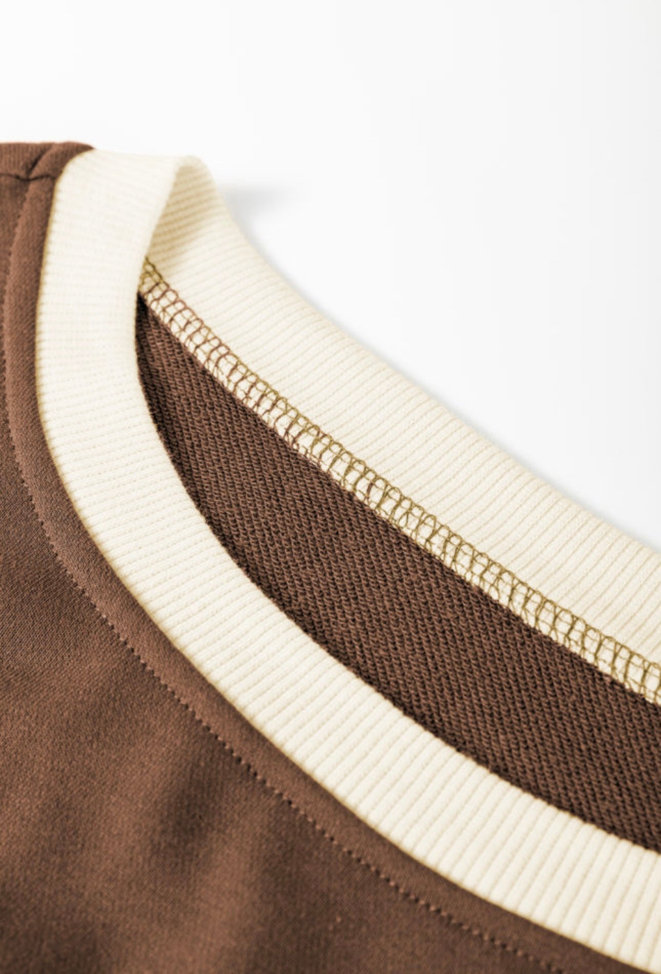 Coffee Loose Pullover and Skort Set