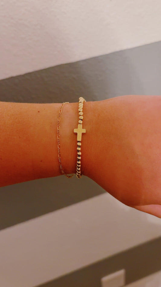 Cross Gold Bracelet