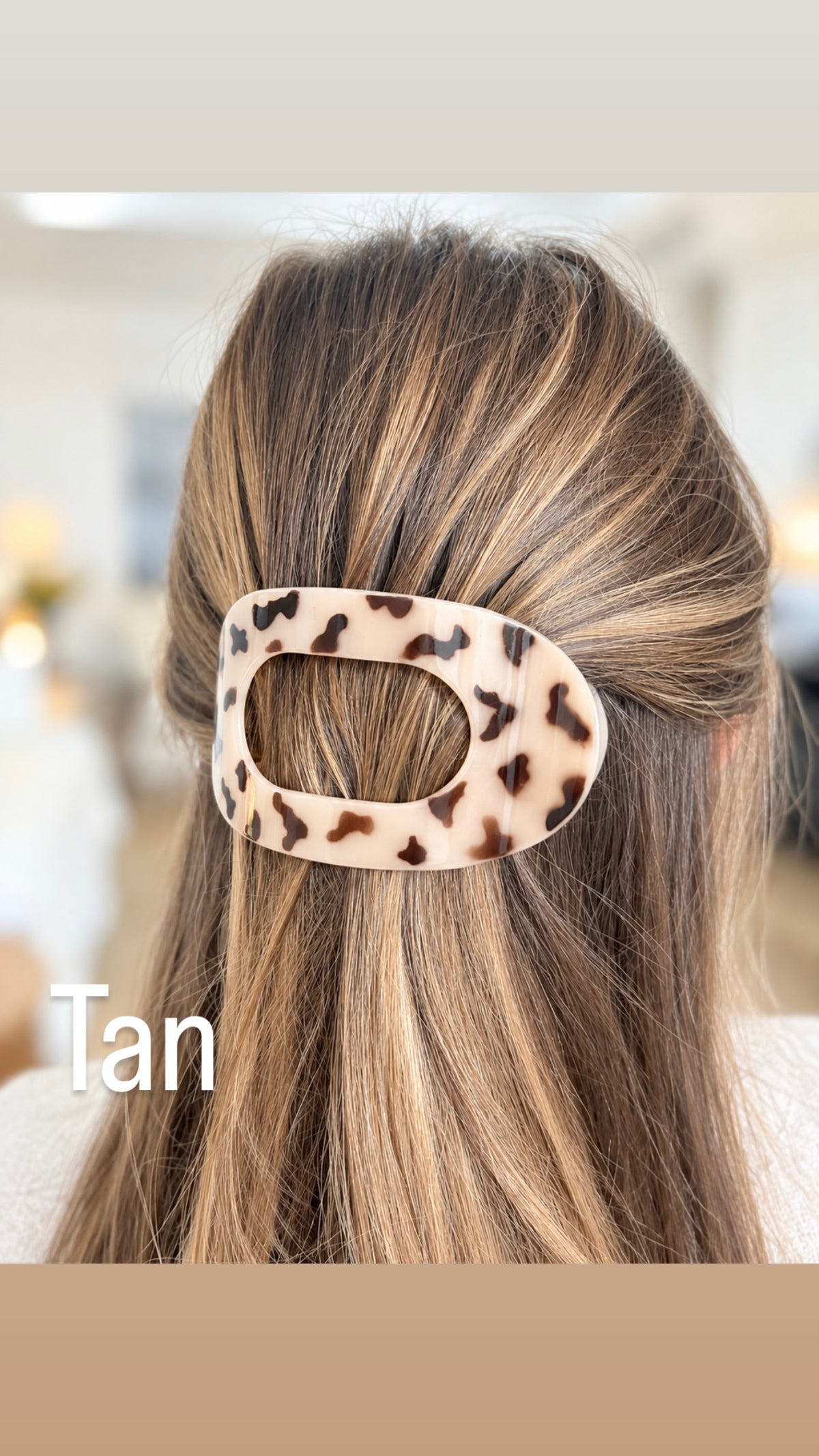Tortoise Flat Hair Clip