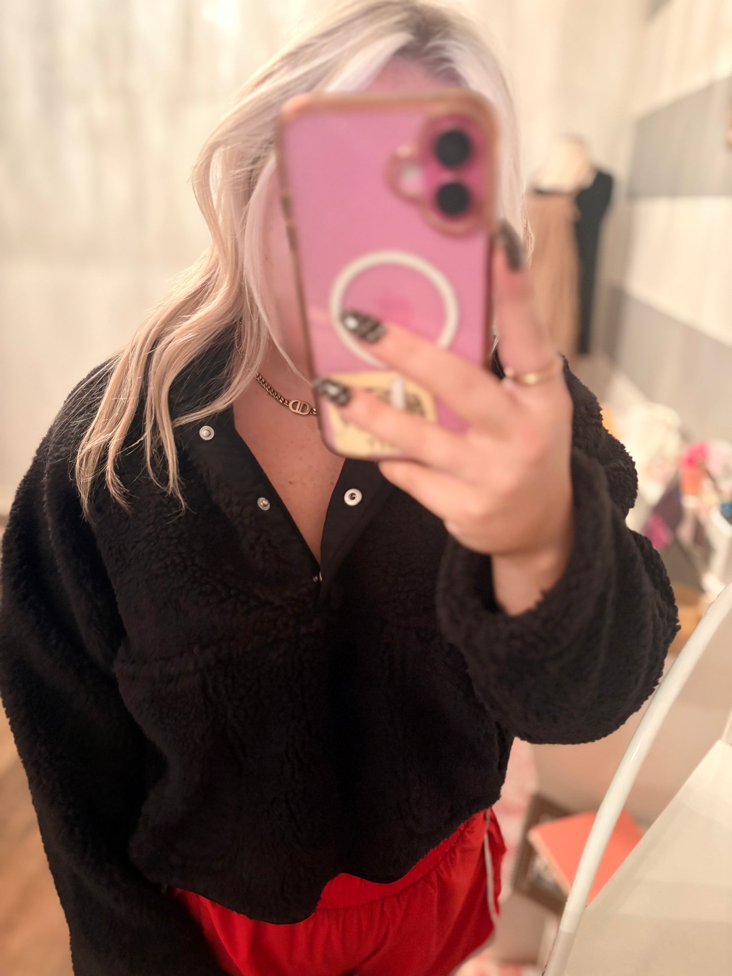 Teddy Fur Sherpa Sweatshirt