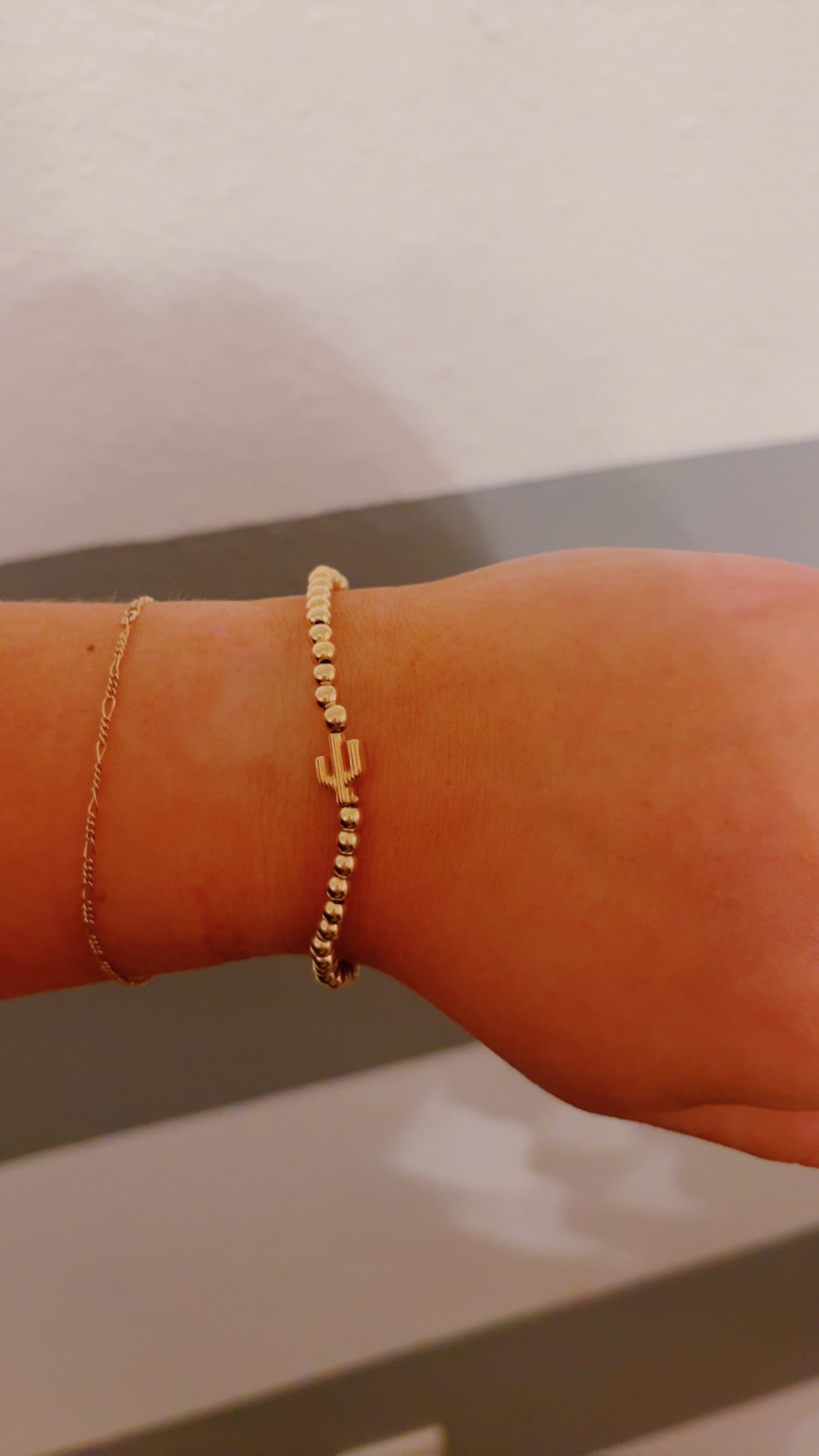 Cactus Gold Bracelet