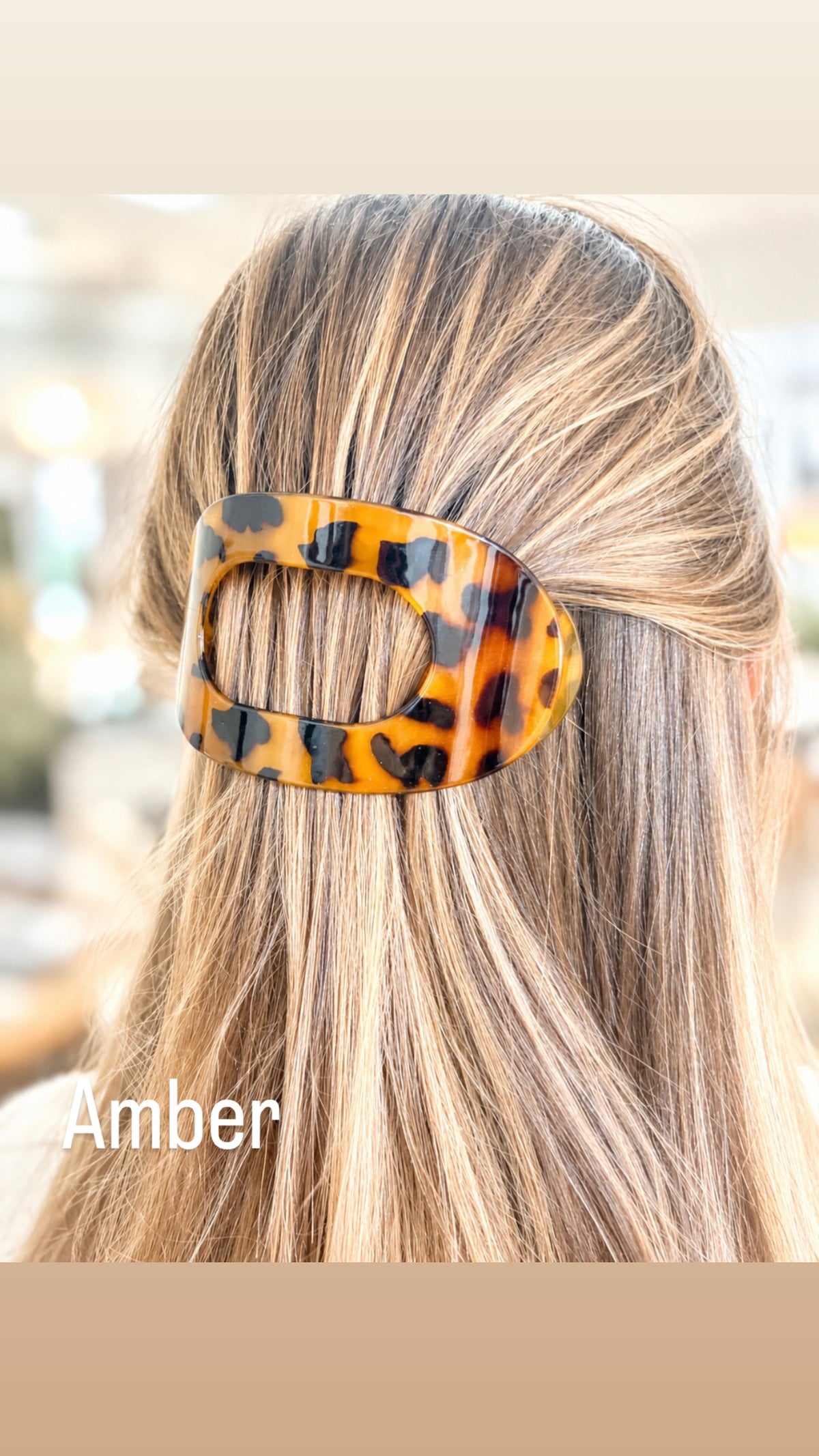 Tortoise Flat Hair Clip