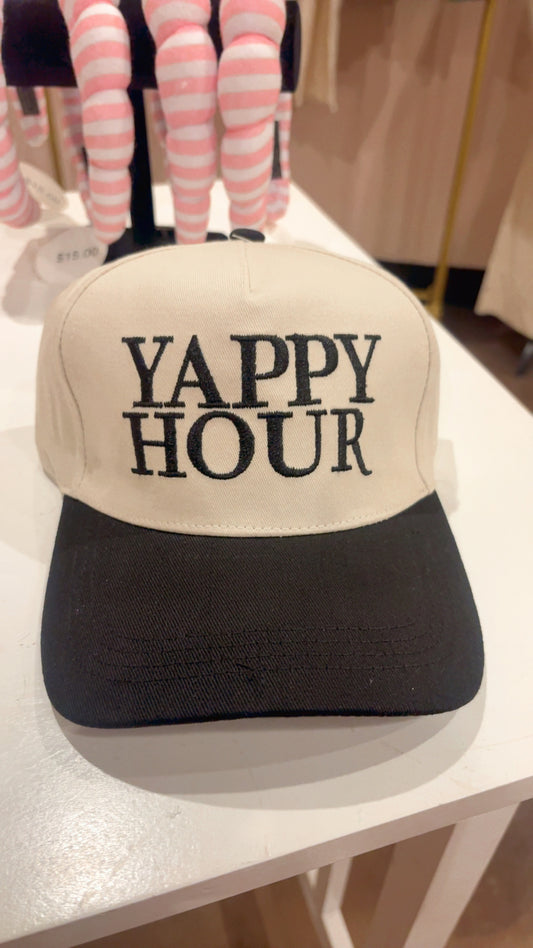 "Yappy Hour" Cotton Cap