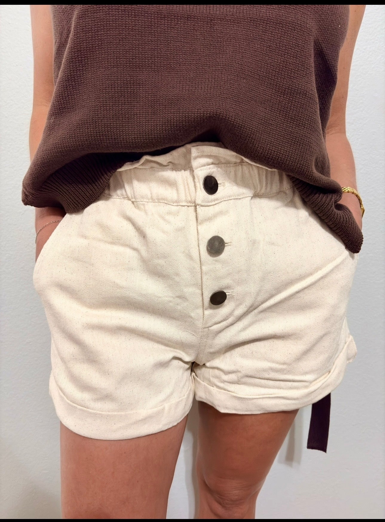 Paperbag Jean Shorts